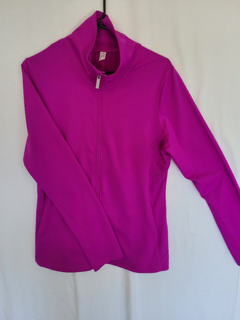 Under Armour Women's Fitted Jacket Lightweight Pink Zip up Sz L